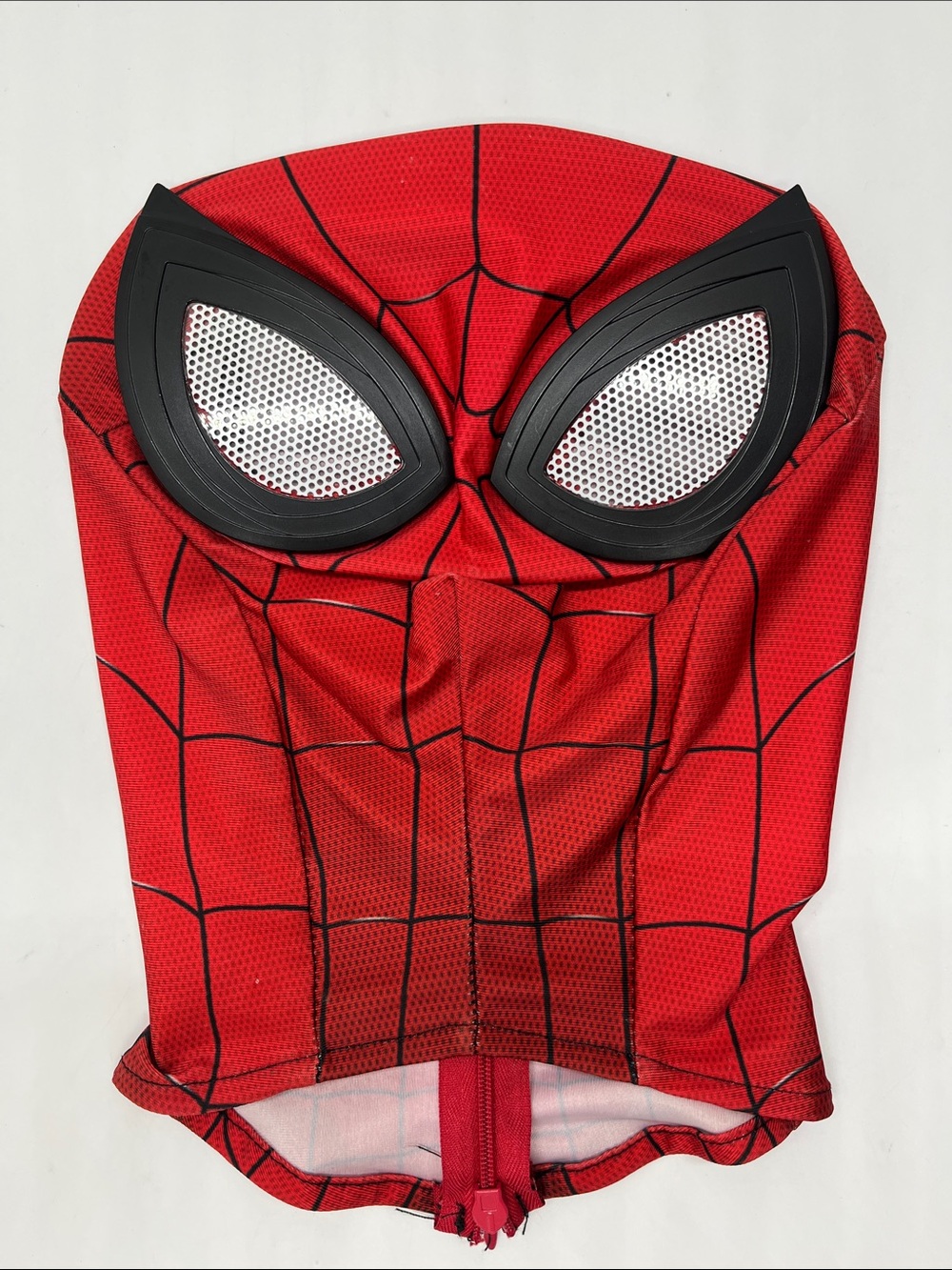 Kids Red Spiderweb Costume Mask - Unbranded